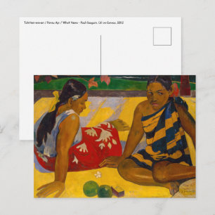 Paul Gauguin - Tahitiaanse vrouwen / Parau API Briefkaart