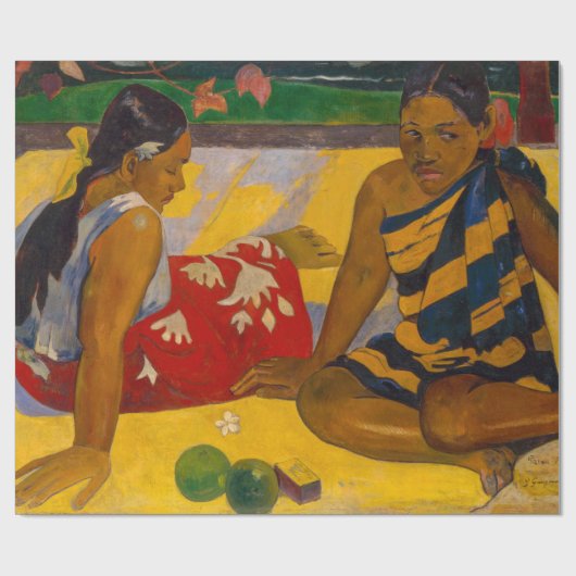 Paul Gauguin - Tahitiaanse vrouwen / Parau API Cadeaupapier (Vlak)