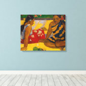 Paul Gauguin - Tahitiaanse Vrouwen / Parau Api Canvas Afdruk (Insitu (Houten vloer))