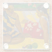 Paul Gauguin - Tahitiaanse vrouwen / Parau API Glazen Onderzetter (Achterkant)