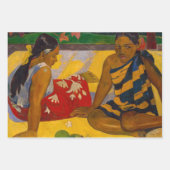 Paul Gauguin - Tahitiaanse vrouwen / Parau API Inpakpapier Vel (Voorkant)