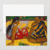 Paul Gauguin - Tahitiaanse vrouwen / Parau API Kaart (Voorkant / Achterkant)