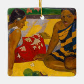 Paul Gauguin - Tahitiaanse vrouwen / Parau API Keramisch Ornament (Voorkant)
