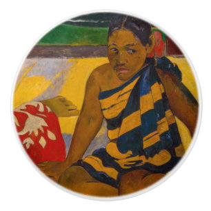 Paul Gauguin - Tahitiaanse vrouwen / Parau API Keramische Knop