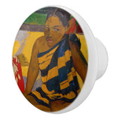 Paul Gauguin - Tahitiaanse vrouwen / Parau API Keramische Knop (Rechts)