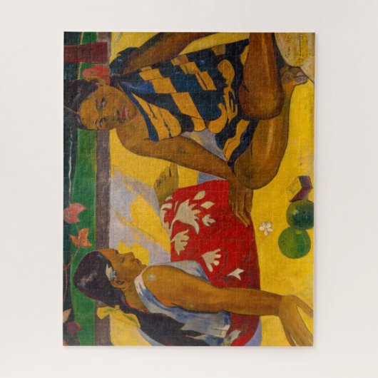 Paul Gauguin - Tahitiaanse vrouwen / Parau API Legpuzzel (Verticaal)