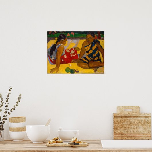 Paul Gauguin - Tahitiaanse vrouwen / Parau Api Poster (Keuken)