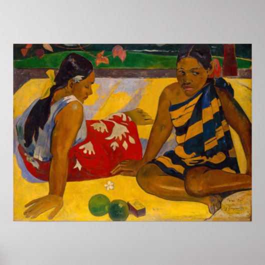 Paul Gauguin - Tahitiaanse vrouwen / Parau Api Poster (Voorkant)