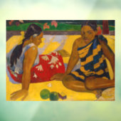 Paul Gauguin - Tahitiaanse vrouwen / Parau API Raamsticker (Vel 3)