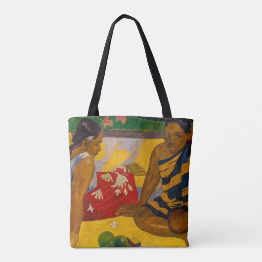 Paul Gauguin - Tahitiaanse vrouwen / Parau API Tote Bag (Achterkant)
