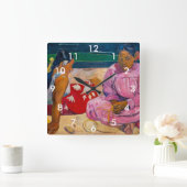 Paul Gauguin - Tahitiaanse vrouwen Vierkante Klok (Huis)