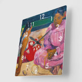 Paul Gauguin - Tahitiaanse vrouwen Vierkante Klok (Hoek)