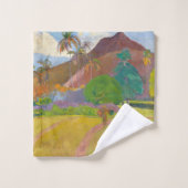 Paul Gauguin - Tahitian Landscape Bad Handdoek (Wasdoekje)