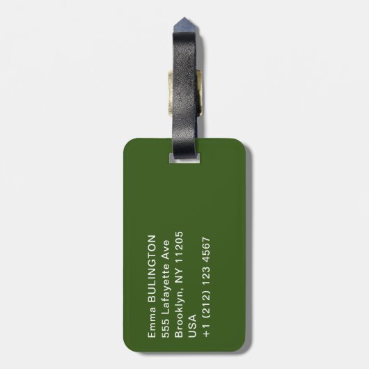 Paul Gauguin - Tahitian Landscape Bagagelabel (Achterkant verticaal)