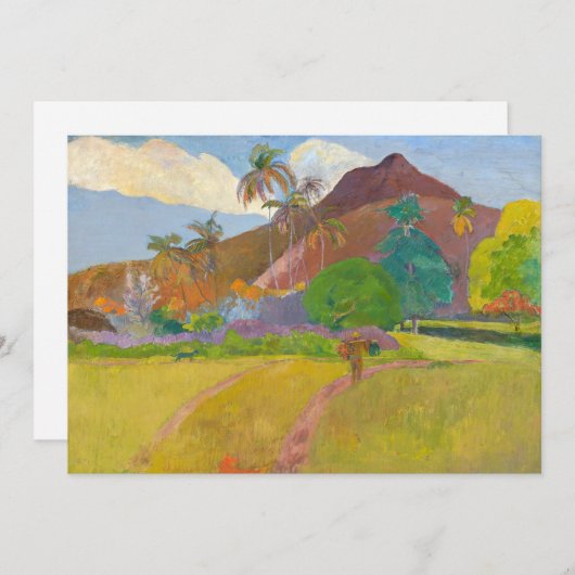 Paul Gauguin - Tahitian Landscape Bedankkaart (Voorkant / Achterkant)