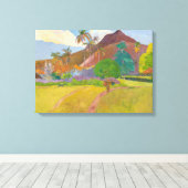 Paul Gauguin - Tahitian Landscape Canvas Afdruk (Insitu (Houten vloer))