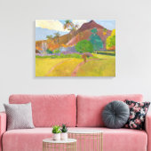 Paul Gauguin - Tahitian Landscape Canvas Afdruk (Insitu (Woonkamer))