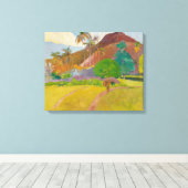Paul Gauguin - Tahitian Landscape Canvas Afdruk (Insitu (Houten vloer))