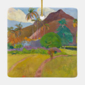 Paul Gauguin - Tahitian Landscape Keramisch Ornament (Achterkant)
