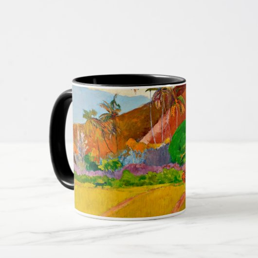 Paul Gauguin - Tahitian Landscape Mok (Voorkant links)