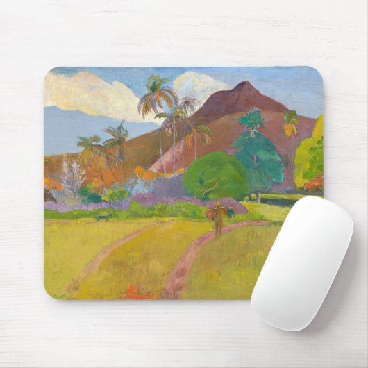Paul Gauguin - Tahitian Landscape Muismat (Met muis)