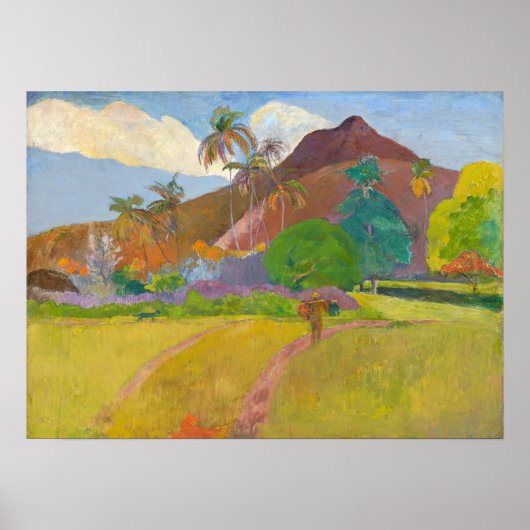 Paul Gauguin - Tahitian Landscape Poster (Voorkant)