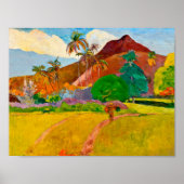 Paul Gauguin - Tahitian Landscape Poster (Voorkant)