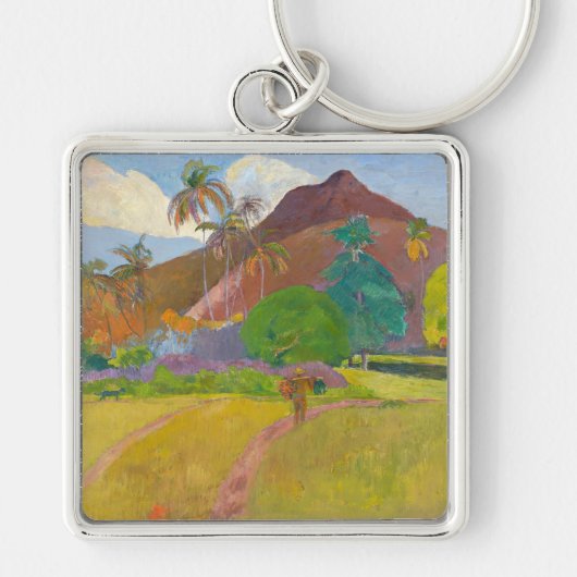Paul Gauguin - Tahitian Landscape Sleutelhanger (Voorkant)