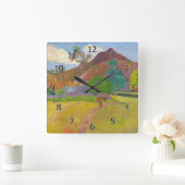 Paul Gauguin - Tahitian Landscape Vierkante Klok (Huis)