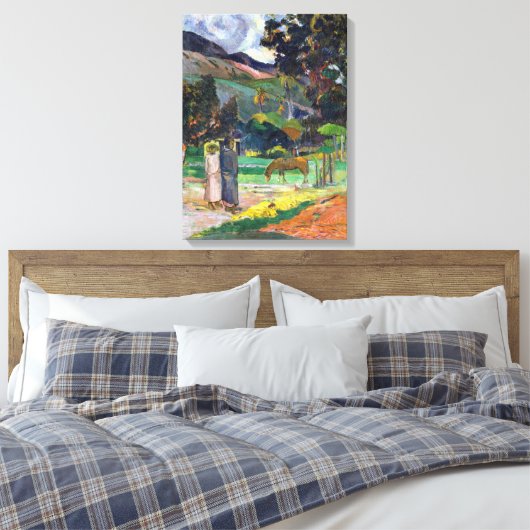 Paul Gauguin Tahitian Landschap Canvas Afdruk (Insitu (Slaapkamer))