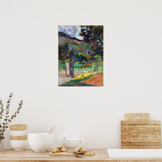 Paul Gauguin Tahitian Landschap Poster (Keuken)