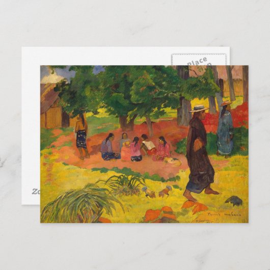Paul Gauguin | Taperaa Mahana, 1892 Briefkaart (Voorkant / Achterkant)