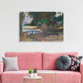 Paul Gauguin - Te burao - De Hibiscus-boom Canvas Afdruk (Insitu (Woonkamer))