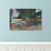 Paul Gauguin - Te burao - De Hibiscus-boom Canvas Afdruk (Insitu (Houten vloer))