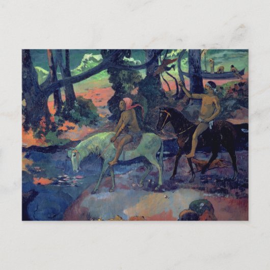 Paul Gauguin | The Escape, The Ford, 1901 Briefkaart (Voorkant)