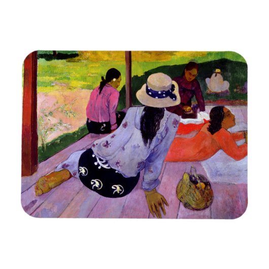 Paul Gauguin | The Siesta, 1891-2 (olie op doek) Magneet (Horizontaal)