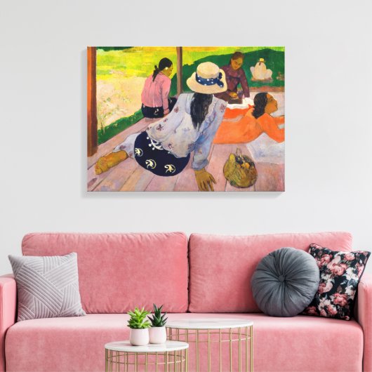 Paul Gauguin - The Siesta Canvas Afdruk (Insitu (Woonkamer))