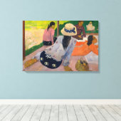 Paul Gauguin - The Siesta Canvas Afdruk (Insitu (Houten vloer))