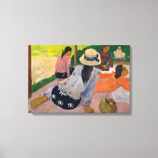 Paul Gauguin - The Siesta Canvas Afdruk (Voorkant)