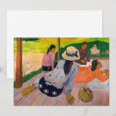 Paul Gauguin - The Siesta Kaart (Voorkant / Achterkant)