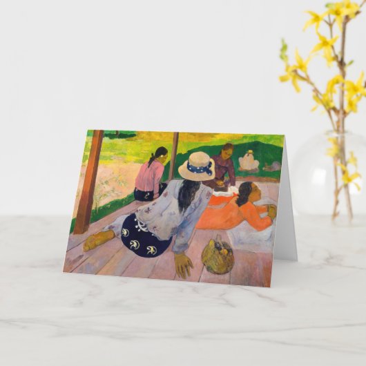 Paul Gauguin - The Siesta Kaart (Gele Bloem)