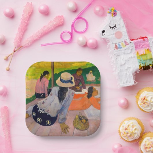 Paul Gauguin - The Siesta Papieren Bordje (Feest)