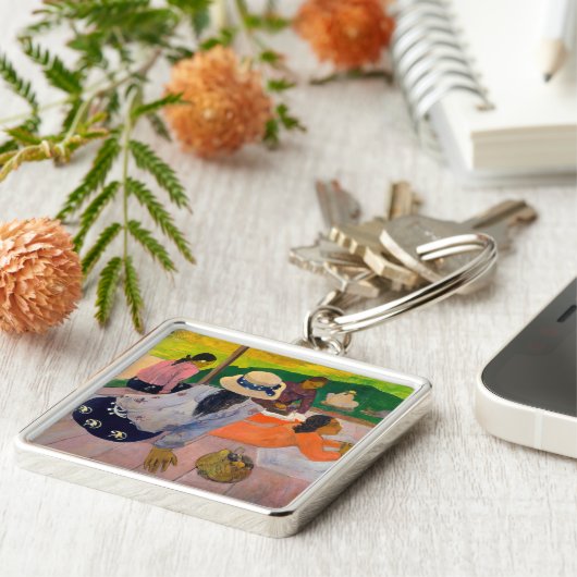 Paul Gauguin - The Siesta Sleutelhanger (Zijkant)