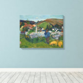 Paul Gauguin The Swineherd Canvas Afdruk (Insitu (Houten vloer))
