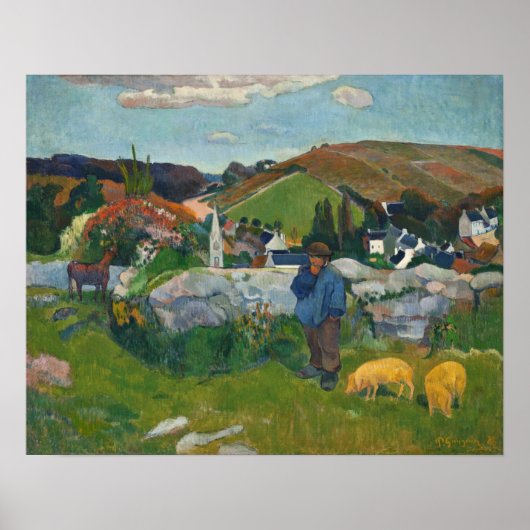 Paul Gauguin The Swineherd Poster (Voorkant)