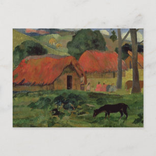 Paul Gauguin   The Three Huts, Tahiti, 1891-92 (oi Briefkaart