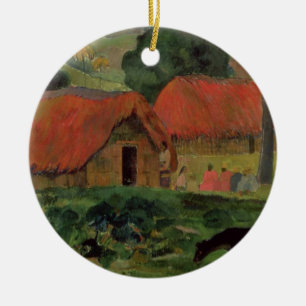 Paul Gauguin   The Three Huts, Tahiti, 1891-92 (oi Keramisch Ornament