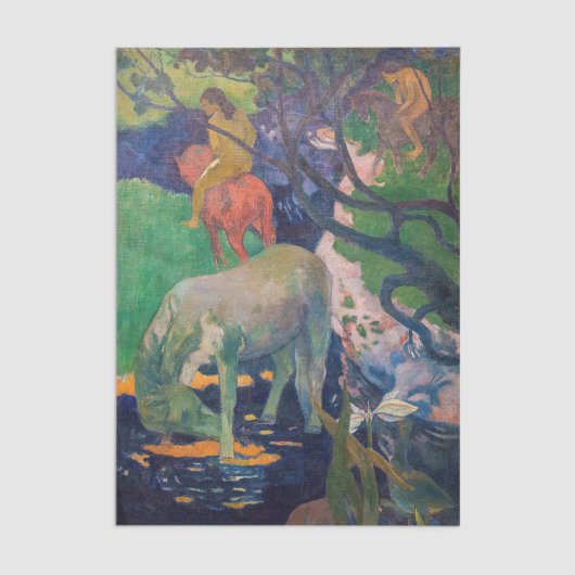 Paul Gauguin - The White Horse Tissuepapier