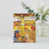 Paul Gauguin The Yellow Christus  Fine Art Briefkaart (Staand voorkant)