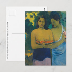 Paul Gauguin - Twee Tahitiaanse vrouwen Briefkaart